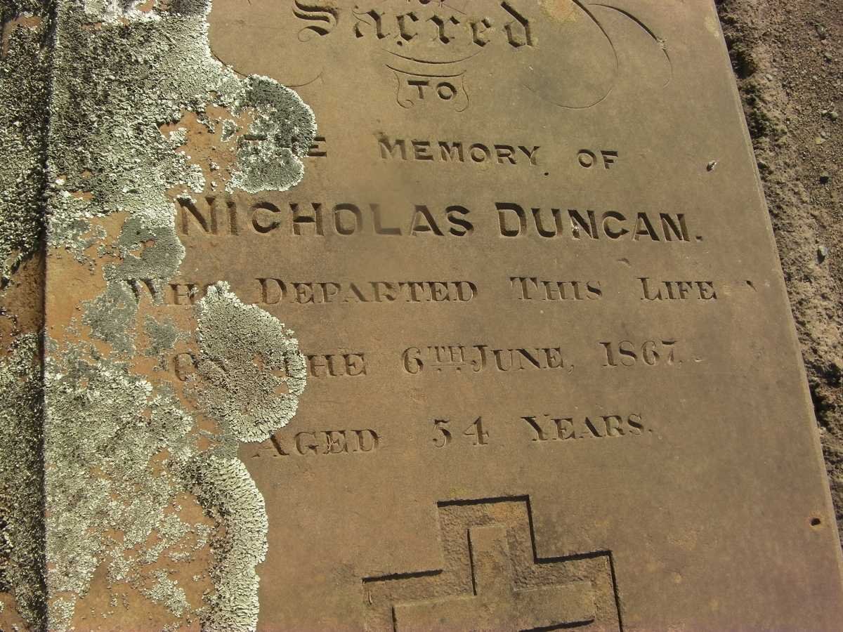 DUNCAN Nicholas  -1867