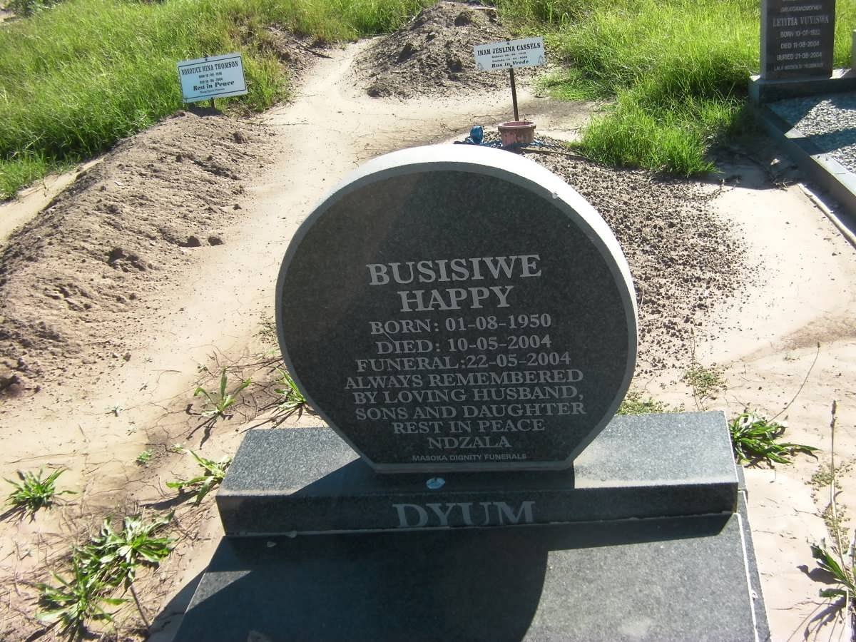 DYUM Busisiwe Happy 1950-2004