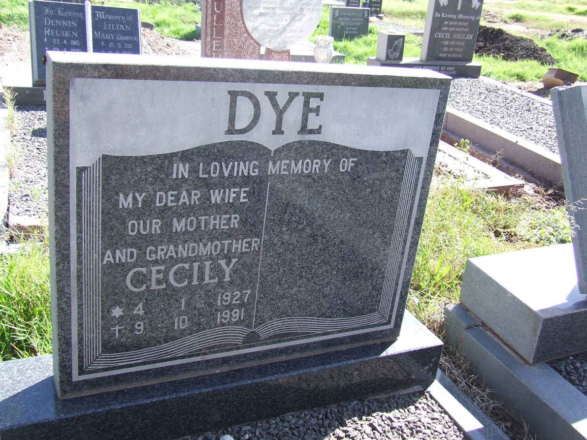 DYE Cecily 1927-1991