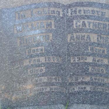 DIEMER William 1872-1941 &amp; Catherine Anna 1872-??
