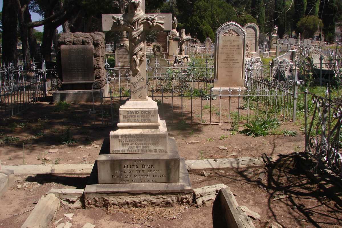 DICK David 1836-1899 &amp; Eliza -1939