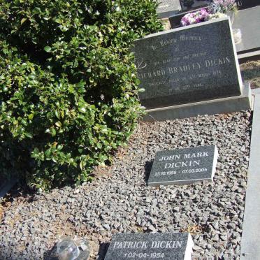 DICKEN Richard Bradley -1974 :: DICKEN Patrick 1954-2003 :: DICKEN John Mark 1956-2005