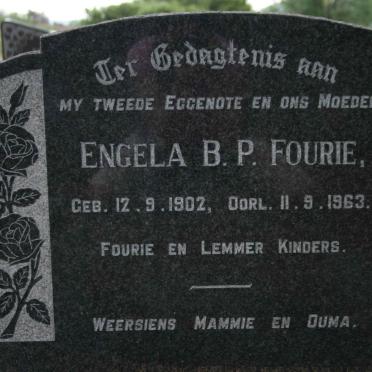 FOURIE Engela B.P. -1963
