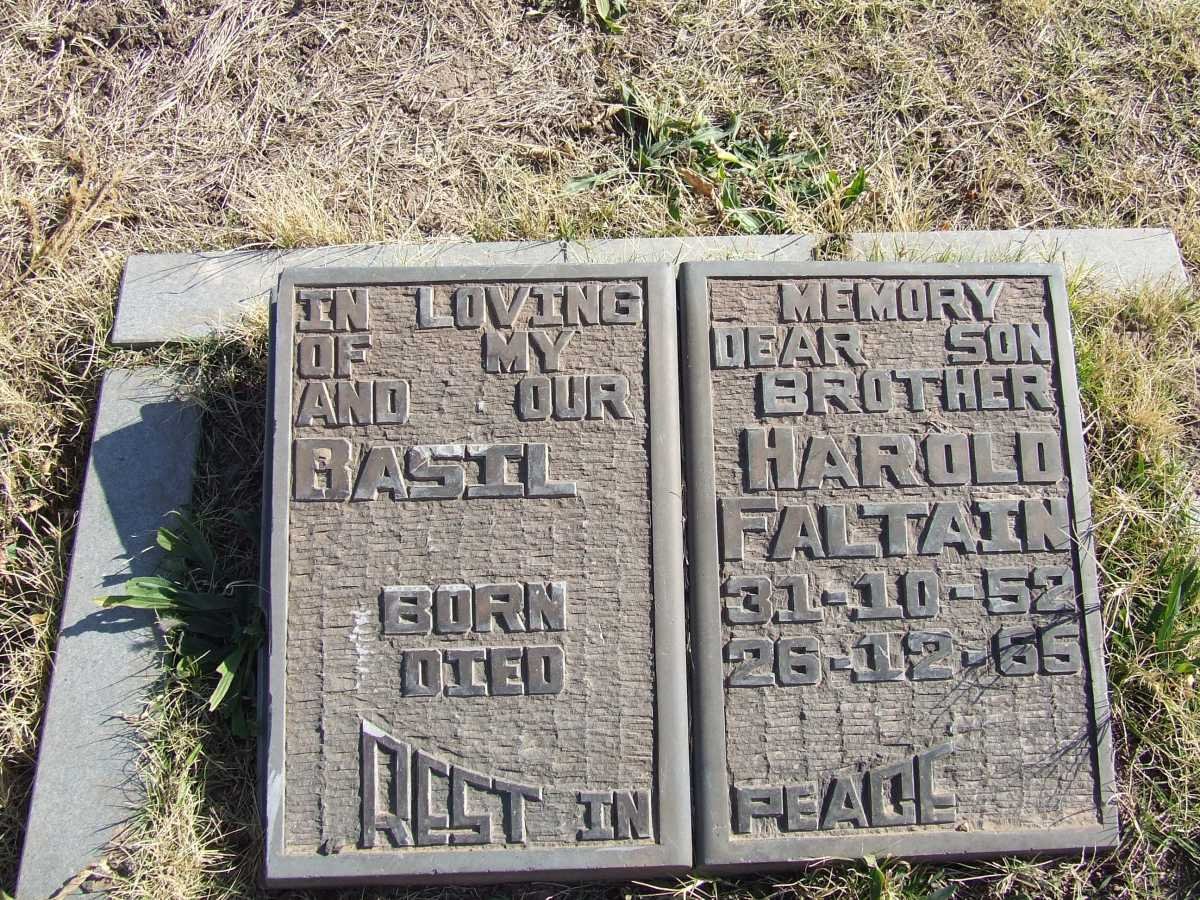 FALTAIN Basil Harold 1952-1965
