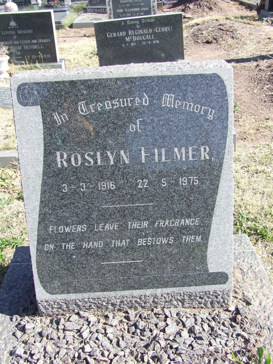 FILMER Roslyn 1916-1975