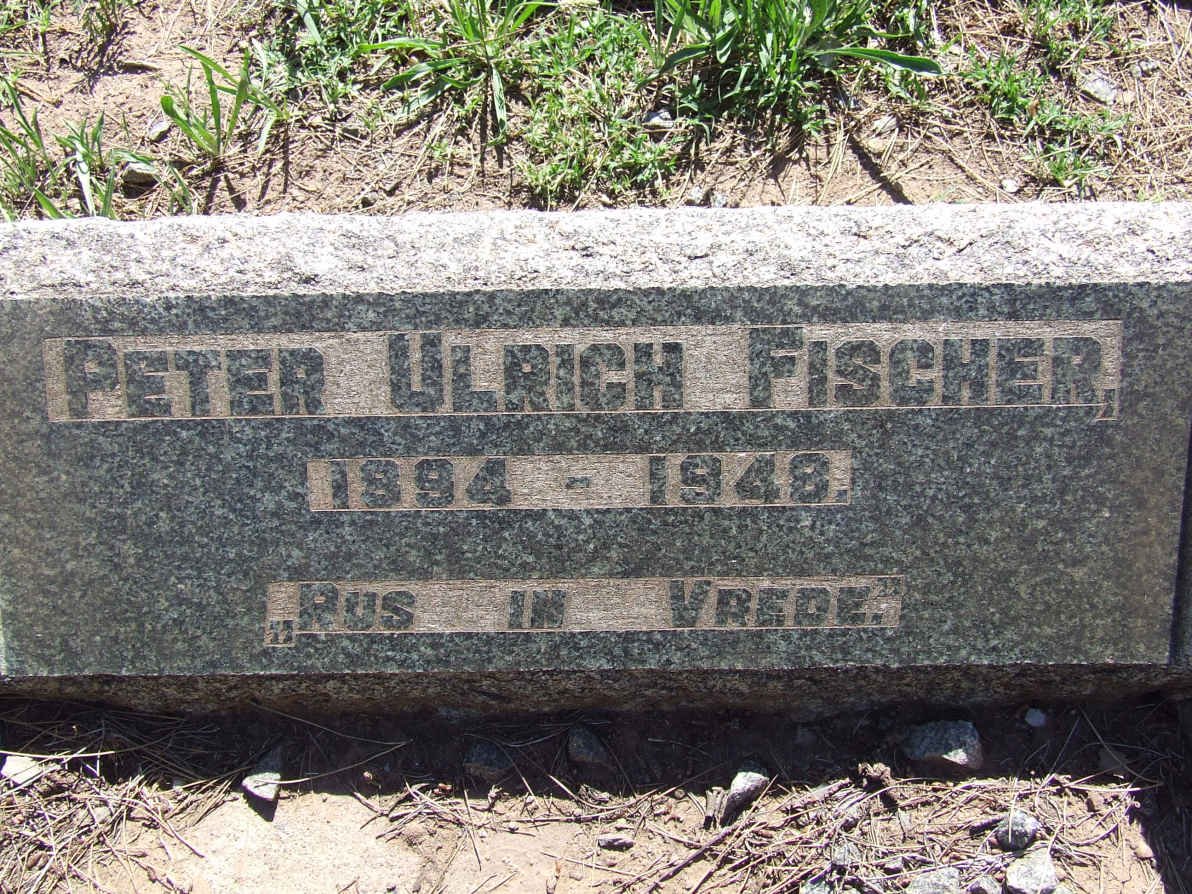 FISHER Peter Ulrich 1894-1948