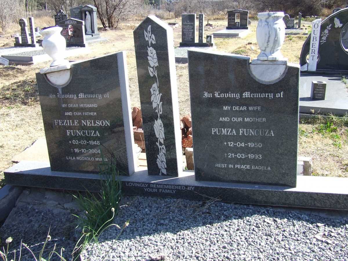 FUNCUZA Fezile Nelson 1948-2004 &amp; Pumza 1950-1993