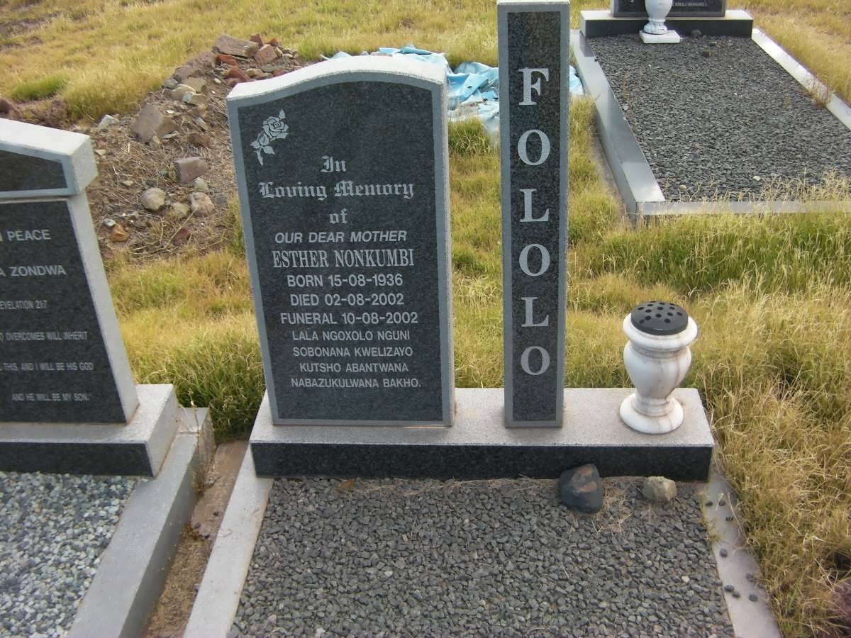 FOLOLO Esther Nonkumbi 1936-2002
