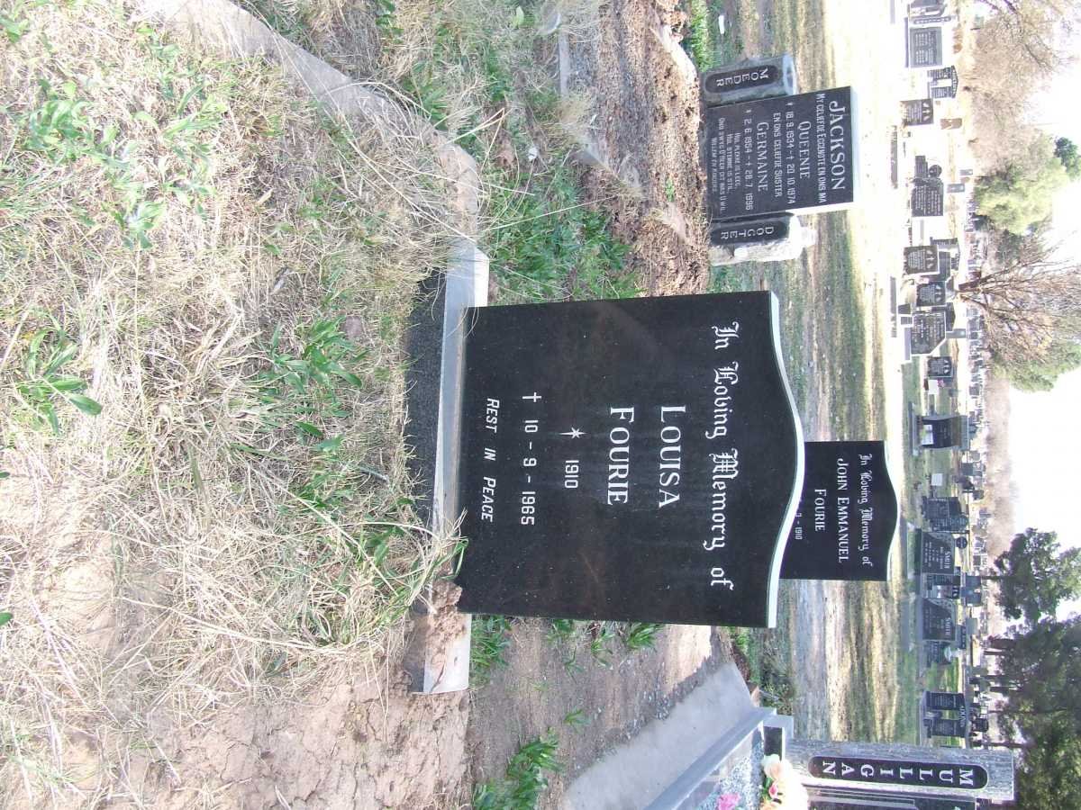 FOURIE Louisa 1910-1965