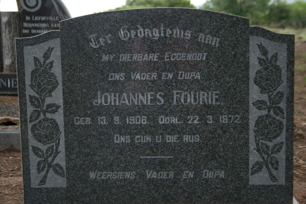 FOURIE Johannes 1906-1972