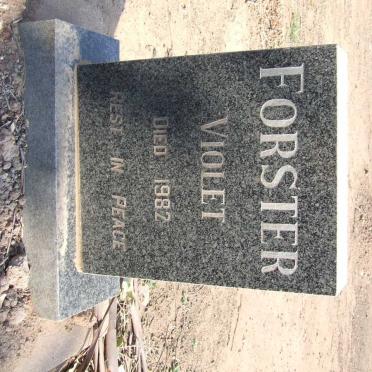 FORSTER Violet -1982