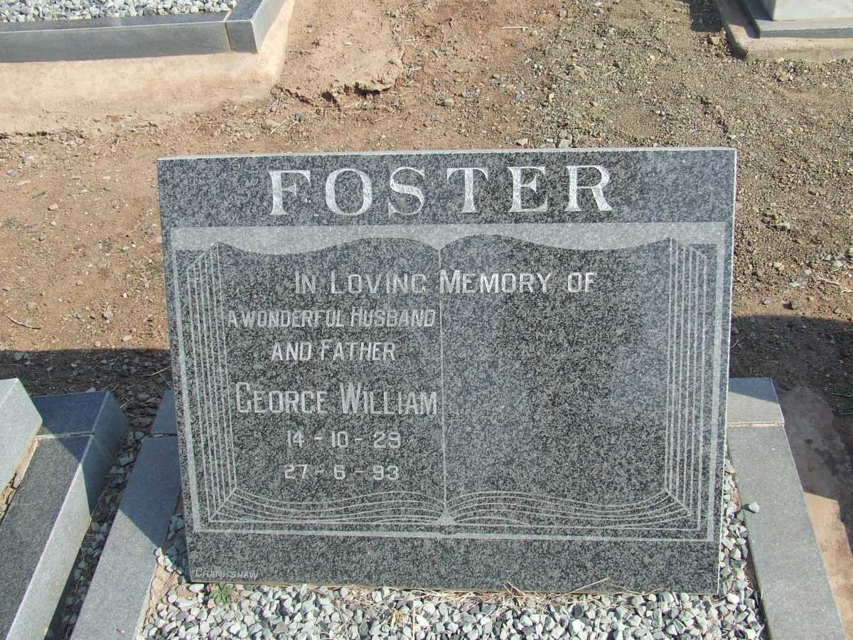 FOSTER George William 1929-1993