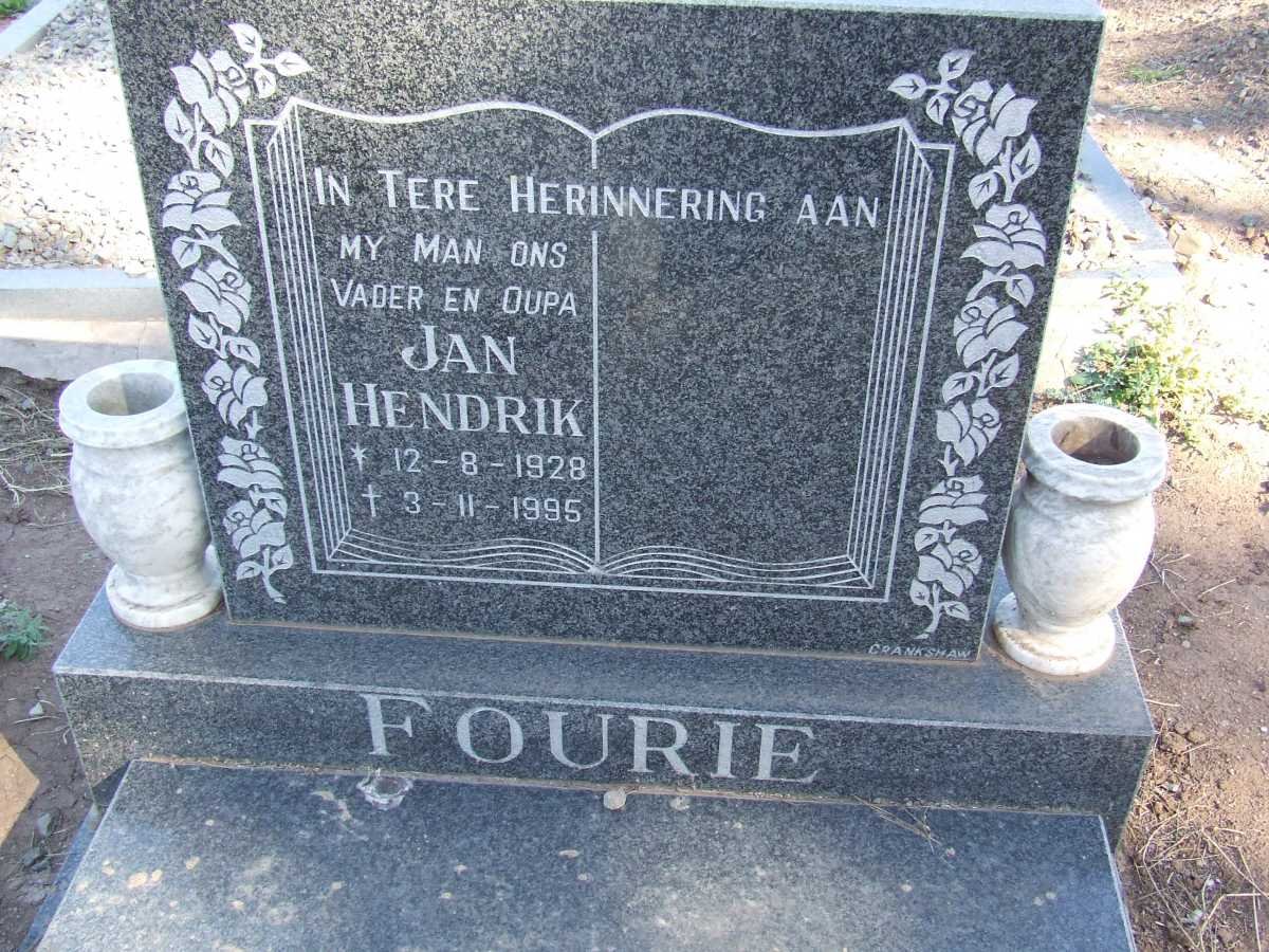 FOURIE Jan Hendrik 1928-1995