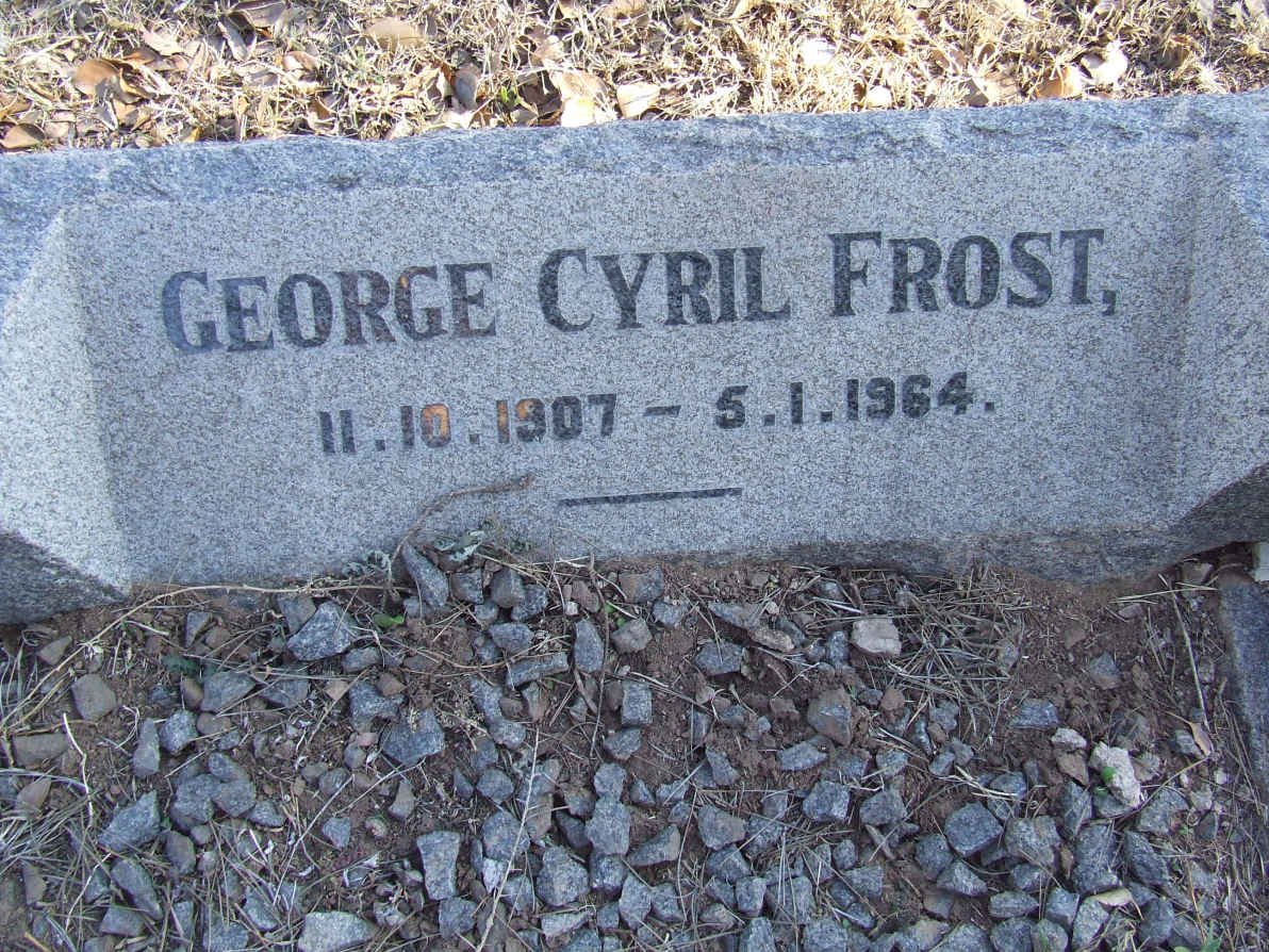 FROST George Cyril 1907-1964