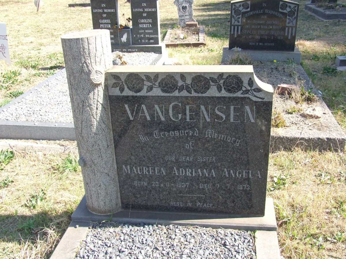 GENSEN Maureen Adriana Engela, van 1937-1973