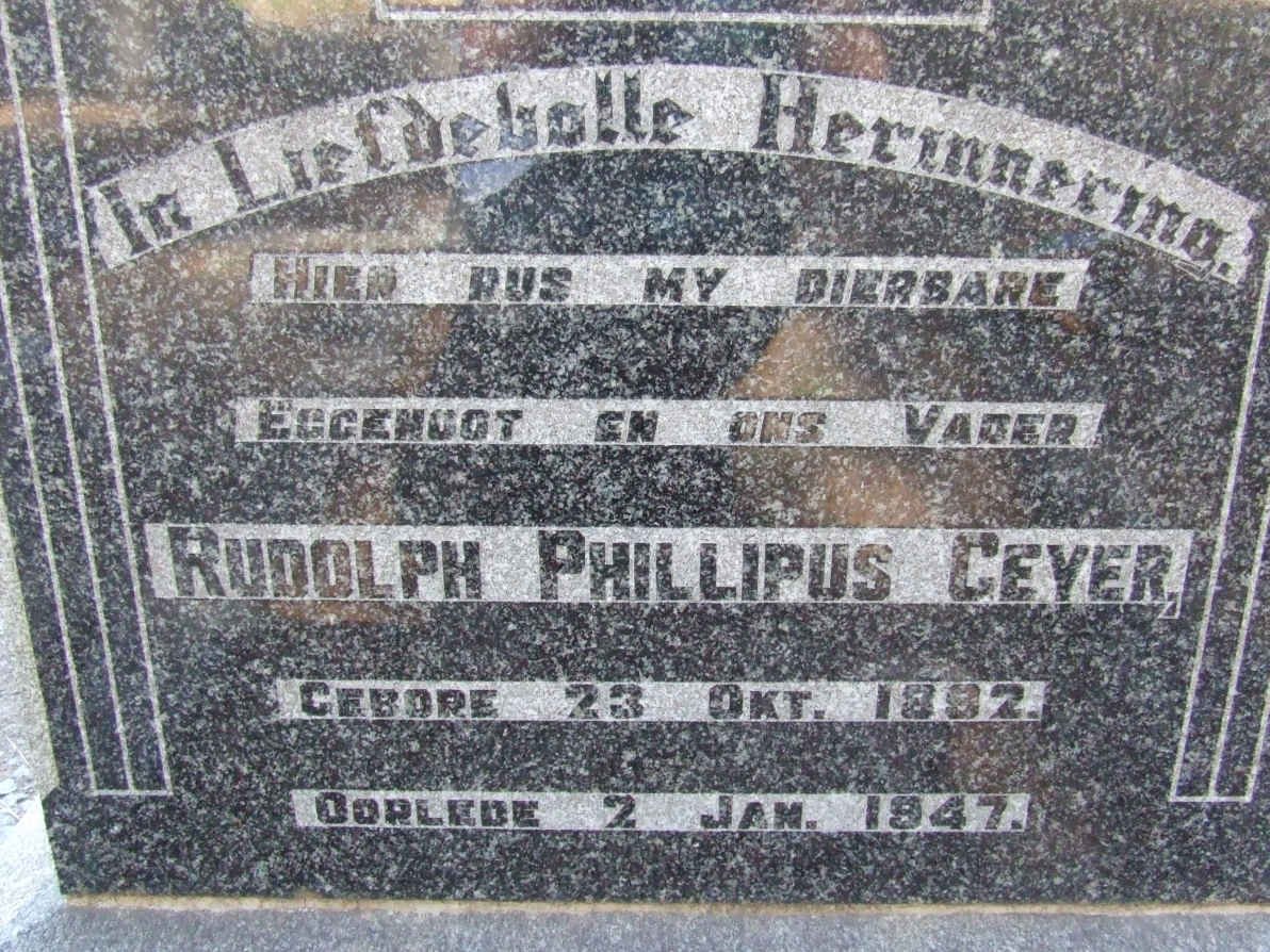 GEYER Rudolph Phillipus 1892-1947