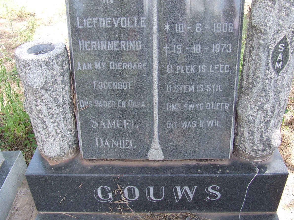 GOUWS Samuel Daniel 1906-1973