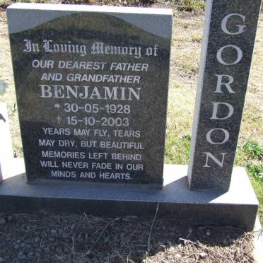 GORDON Benjamin 1928-2003