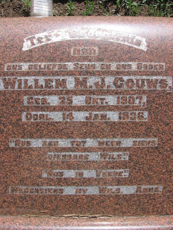 GOUWS Willem M.J. 1907-1936
