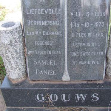 GOUWS Samuel Daniel 1906-1973