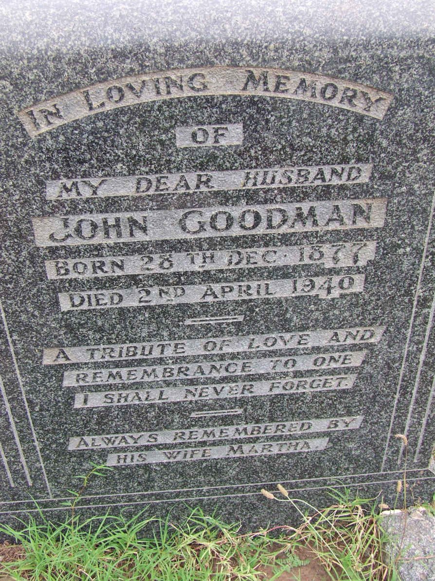 GOODMAN John 1877-1940