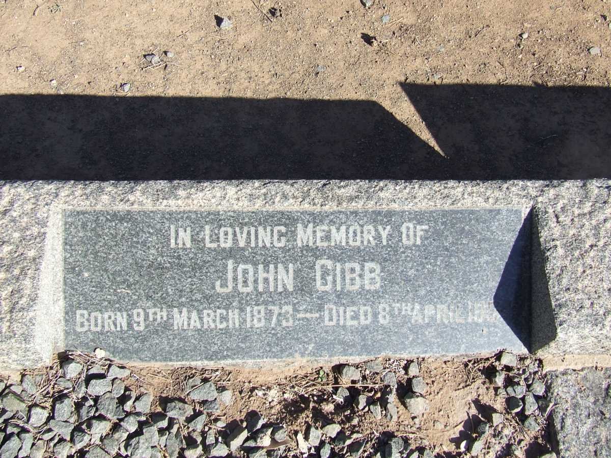 GIBB John 1873-1954