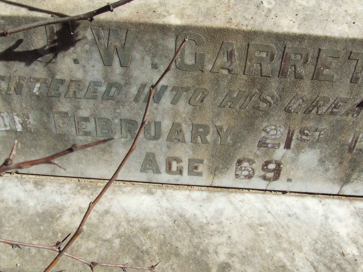 GARRETT J.W. -1924