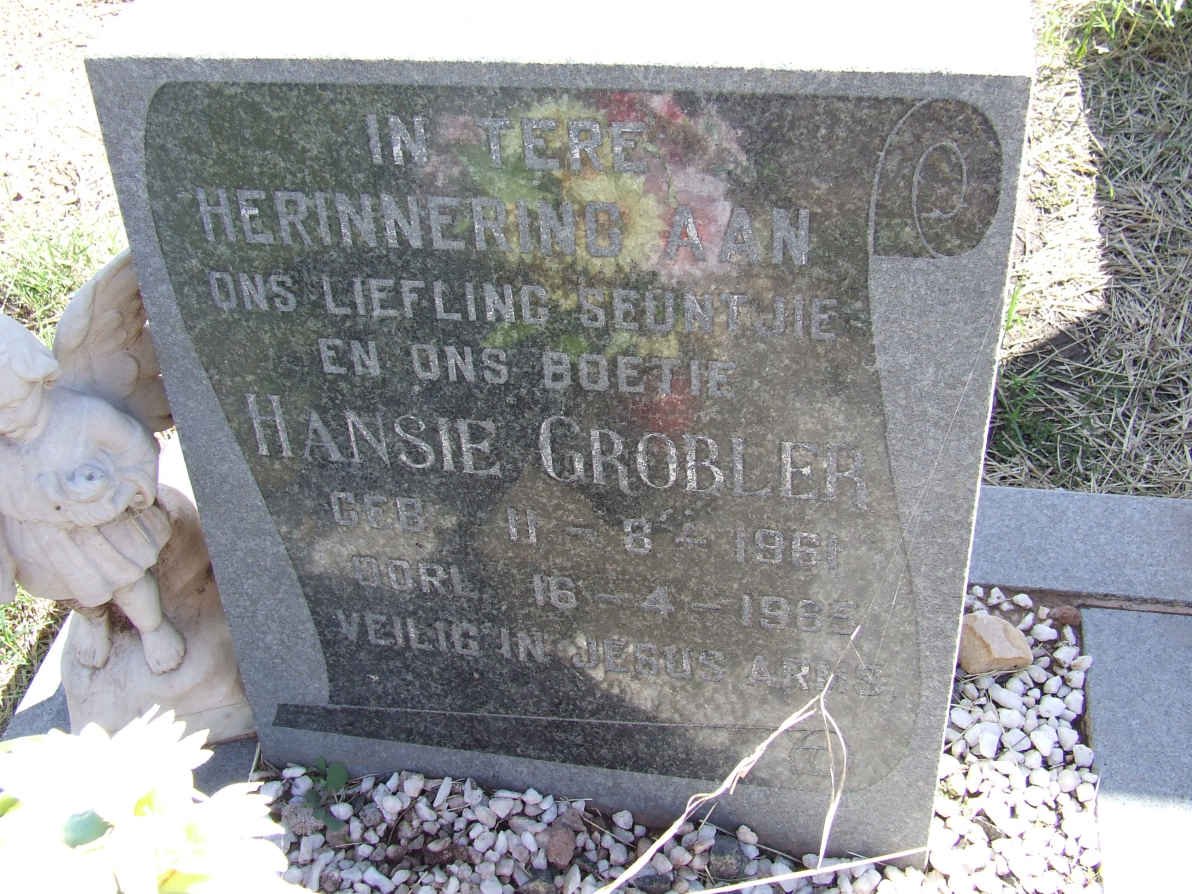 GROBLER Hansie 1961-1965