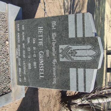 GRIMSELL Hettie 1907-1985