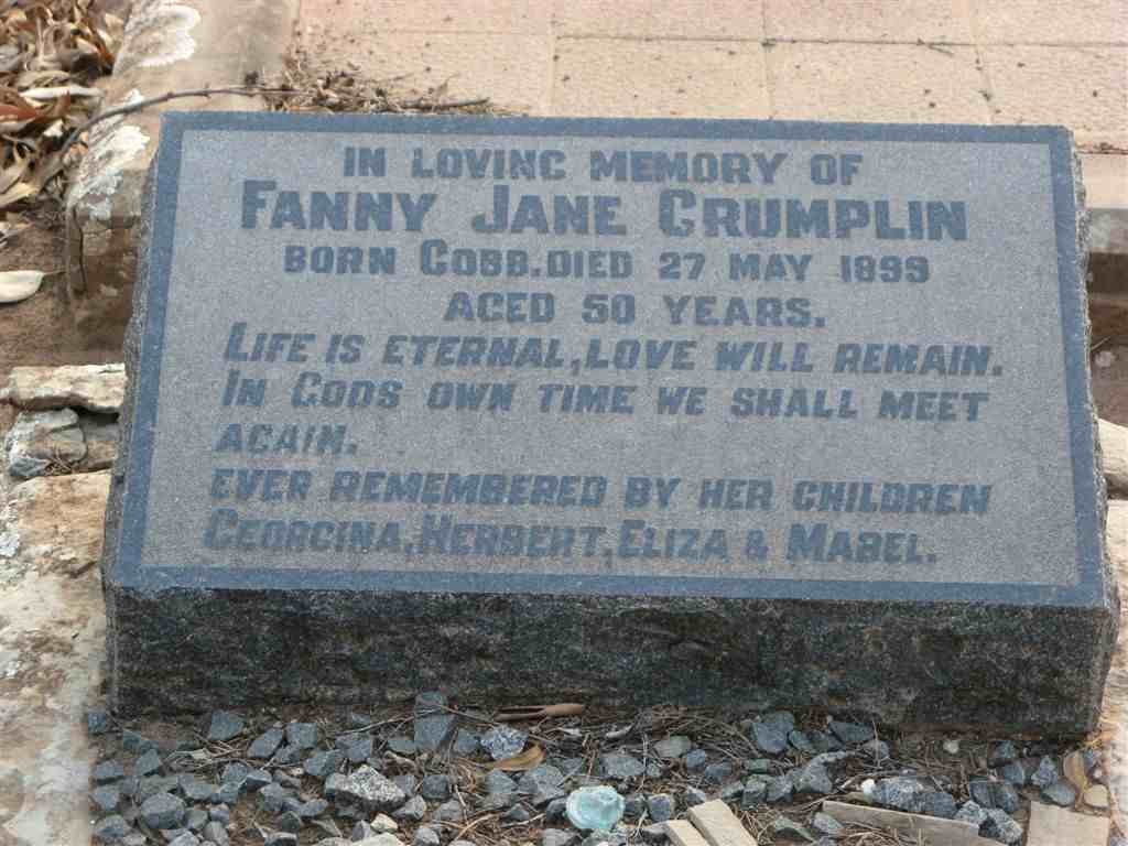 GRUMPLIN Fanny Jane nee COBB -1899