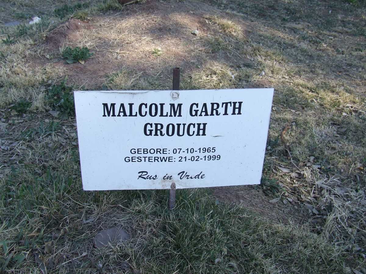 GROUCH Malcolm Garth 1965-1999