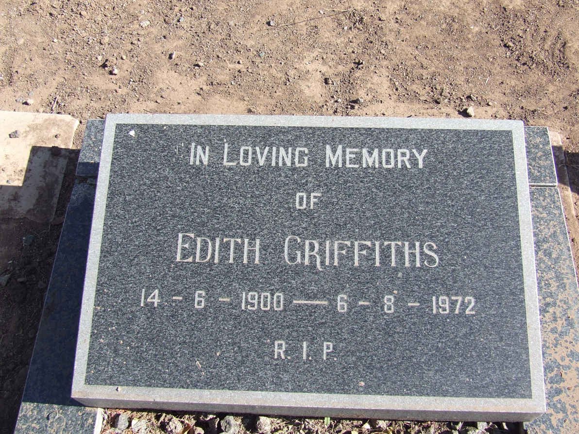 GRIFFITHS Edith 1900-1972
