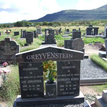 GREYVENSTEIN Jan Johannes 1944-1997 :: GREYVENSTEIN Stephanus Rudolf 1944-2002