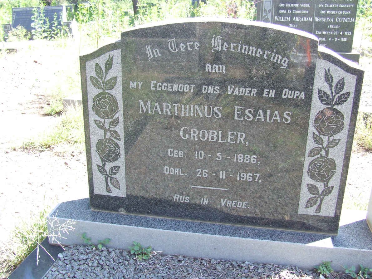 GROBLER Marthinus Esaias 1886-1967