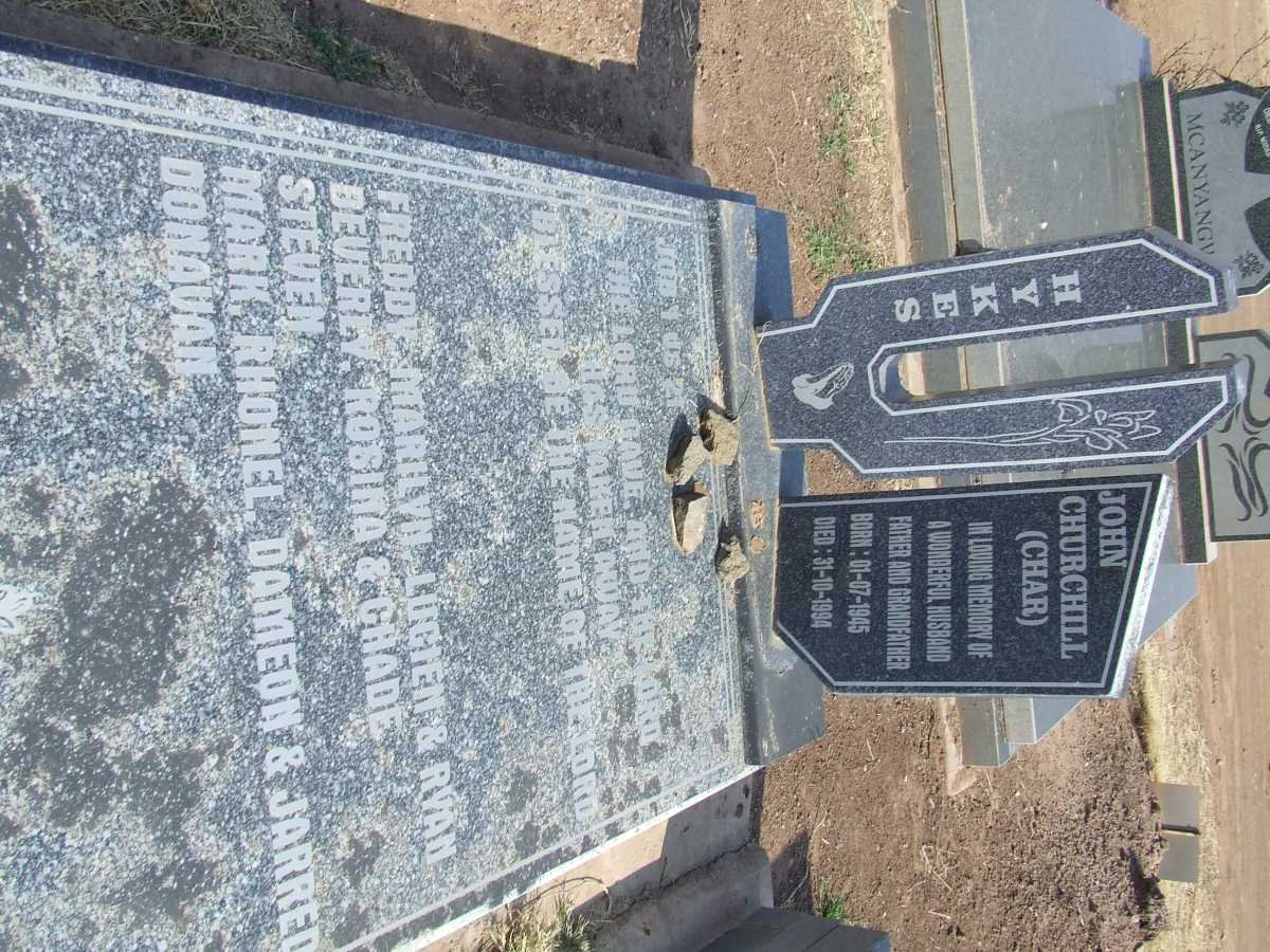 HYKES John Churchill 1945-1994