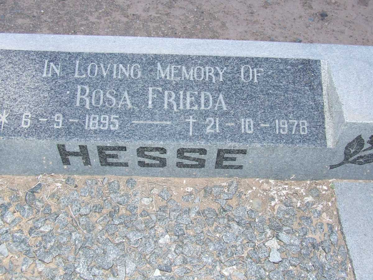 HESSE Rosa Frieda 1895-1978