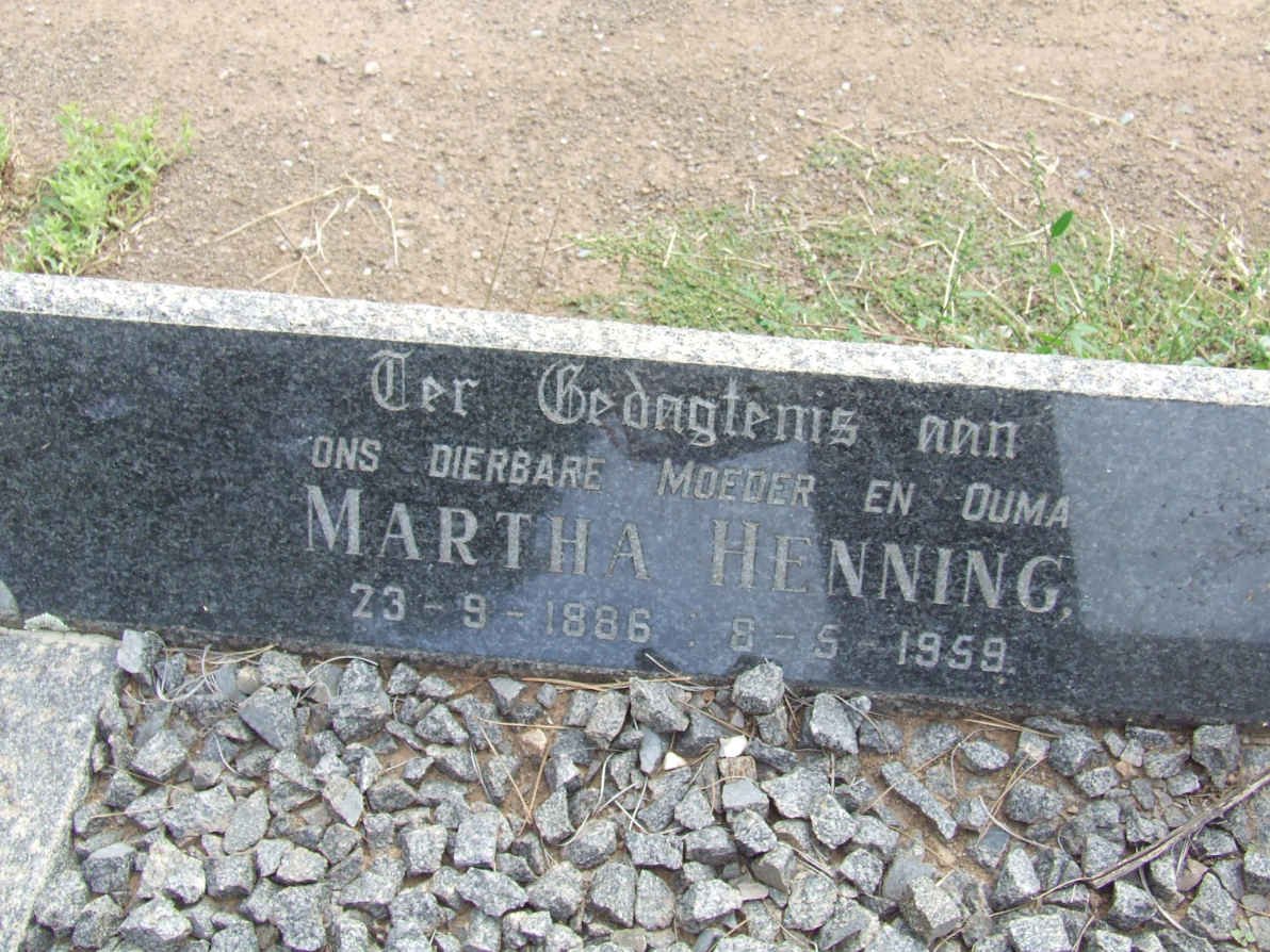 HENNING Martha 1886-1959