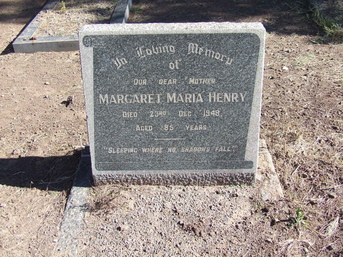 HENRY Margaret Maria -1949