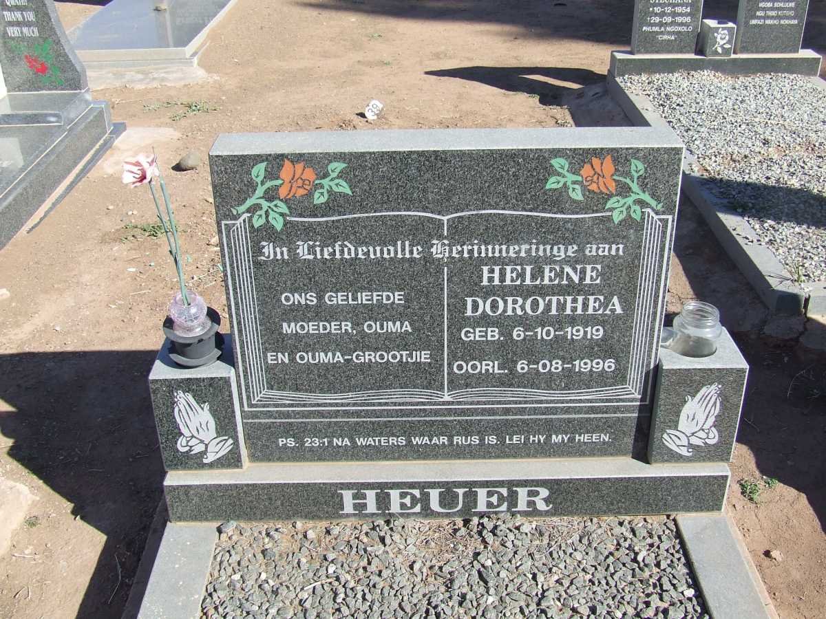 HEUER Helene Dorothea 1919-1996