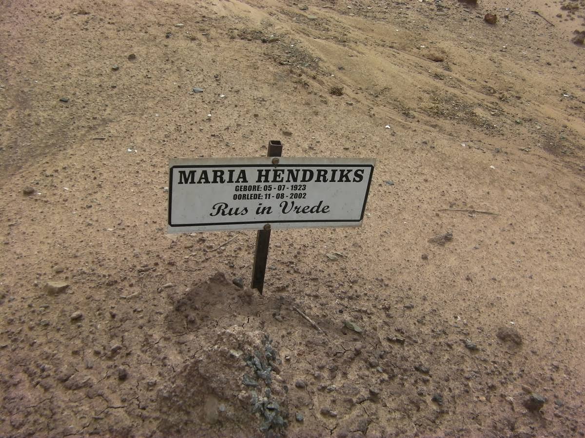 HENDRIKS Maria 1923-2002