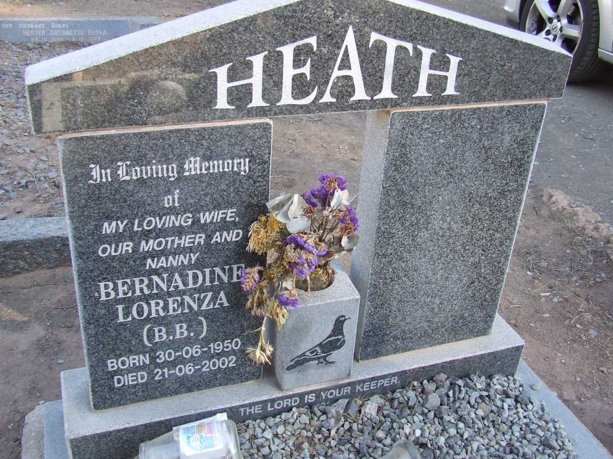 HEATH Bernadine Lorenza 1950-2002