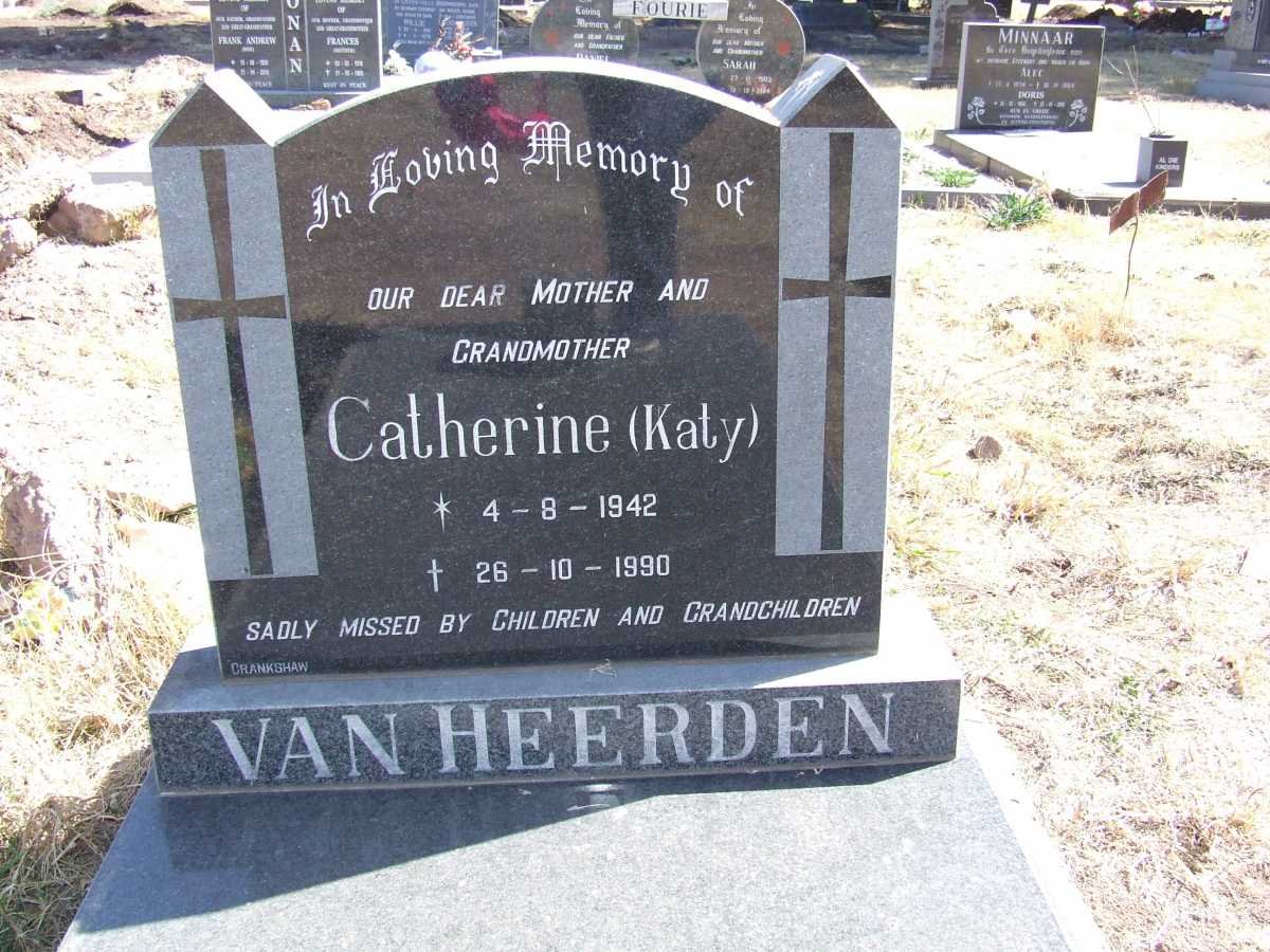 HEERDEN Catherine, van 1942-1990