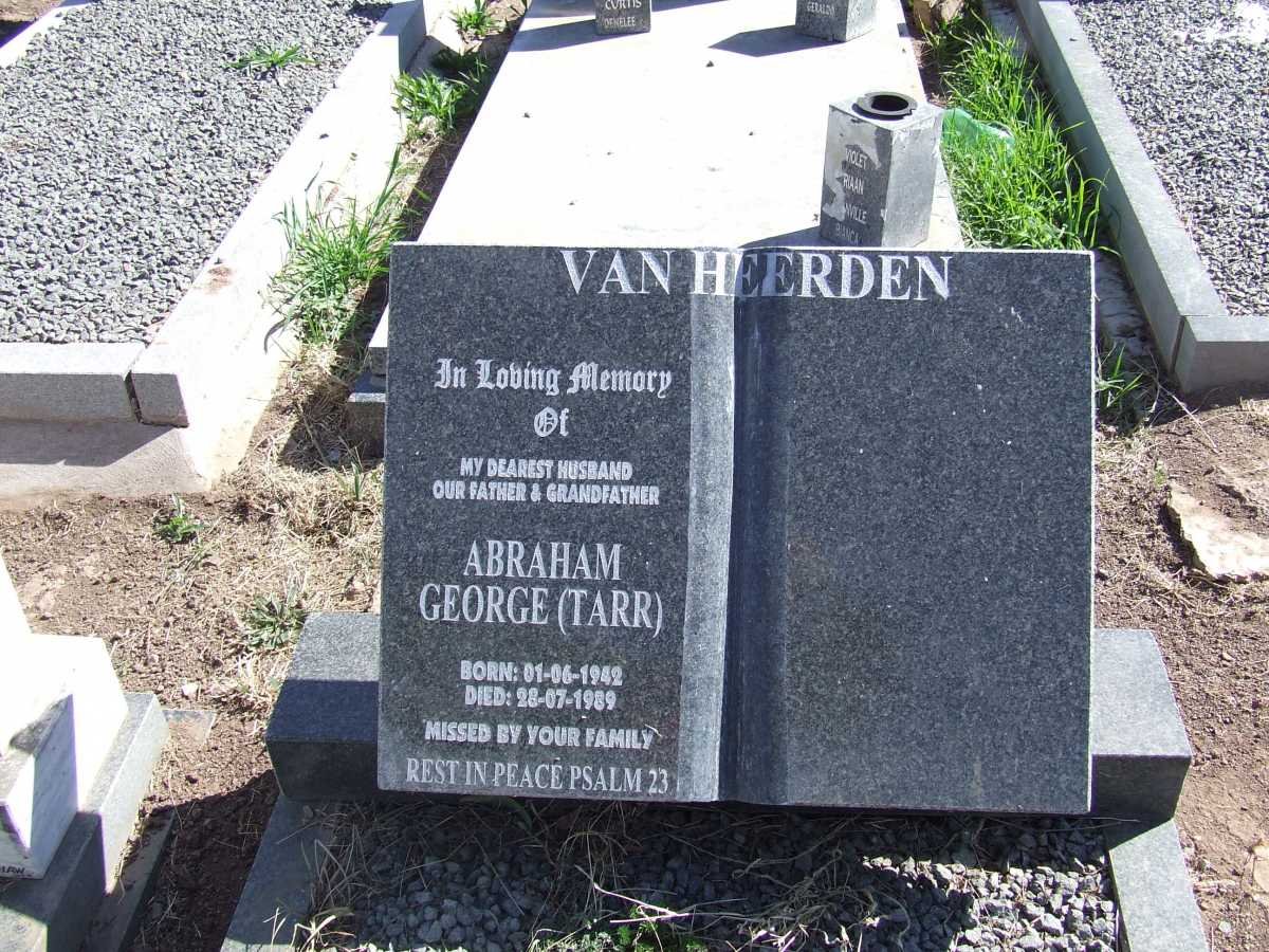 HEERDEN Abraham George, van  1942-1989