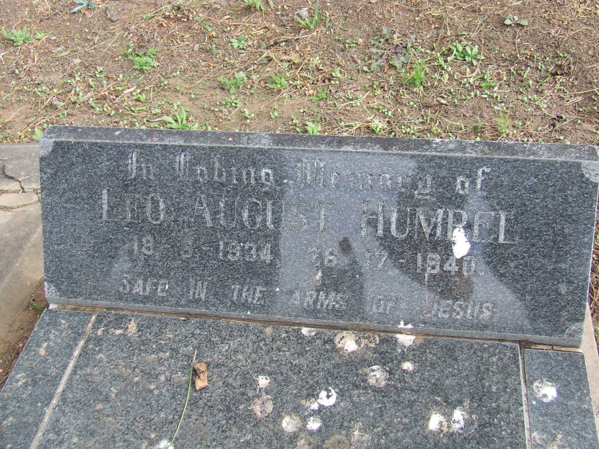 HUMPEL Leo August 1934-1940