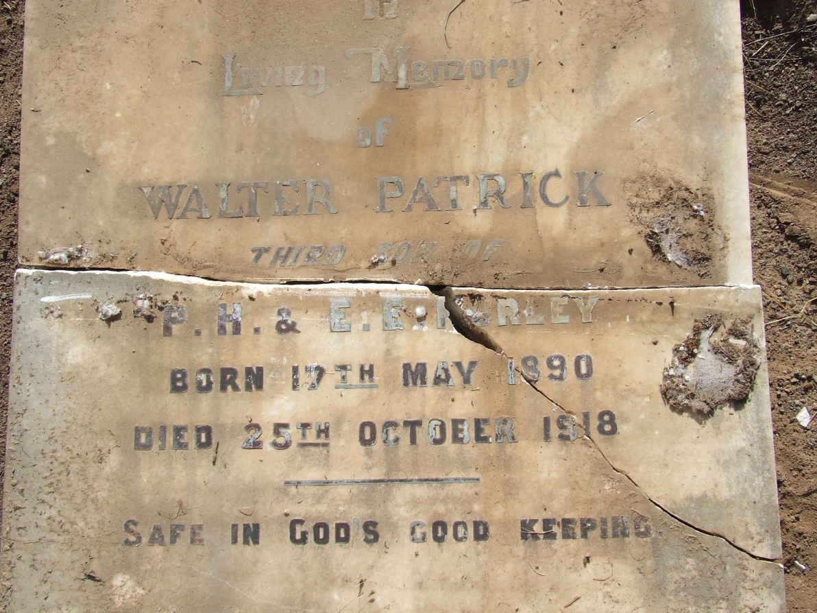 HURLEY Walter Patrick 1890-1918