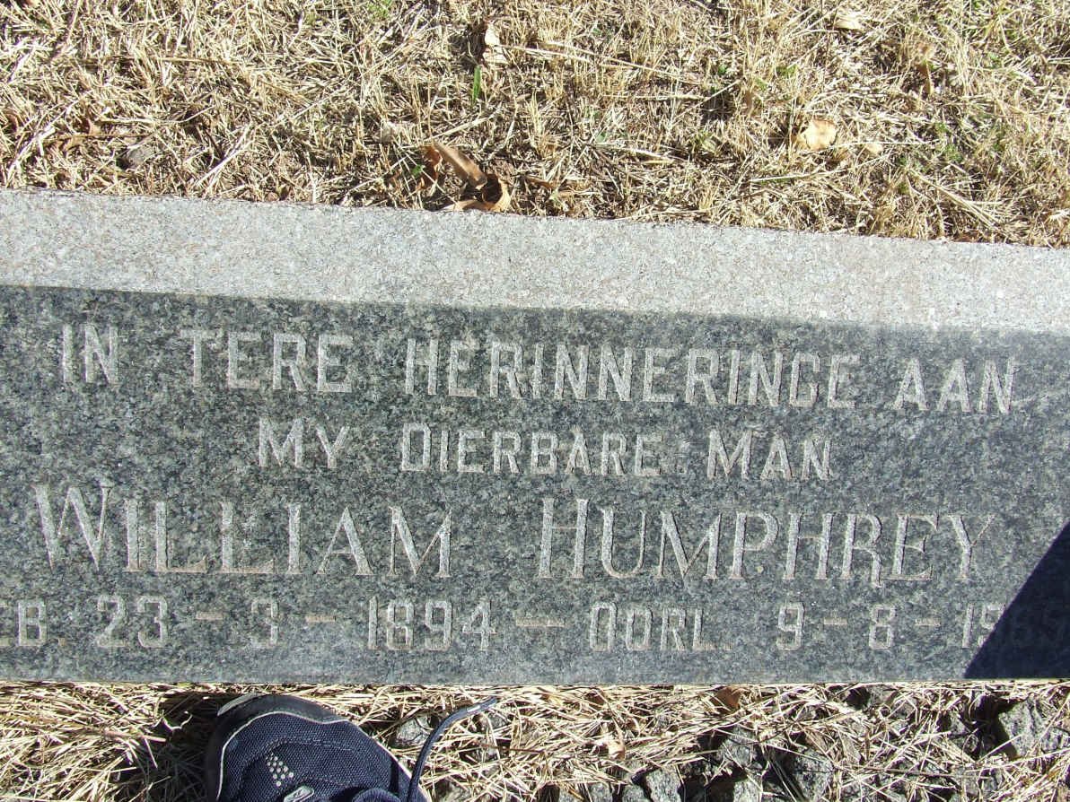 HUMPHREY William 1894-1965