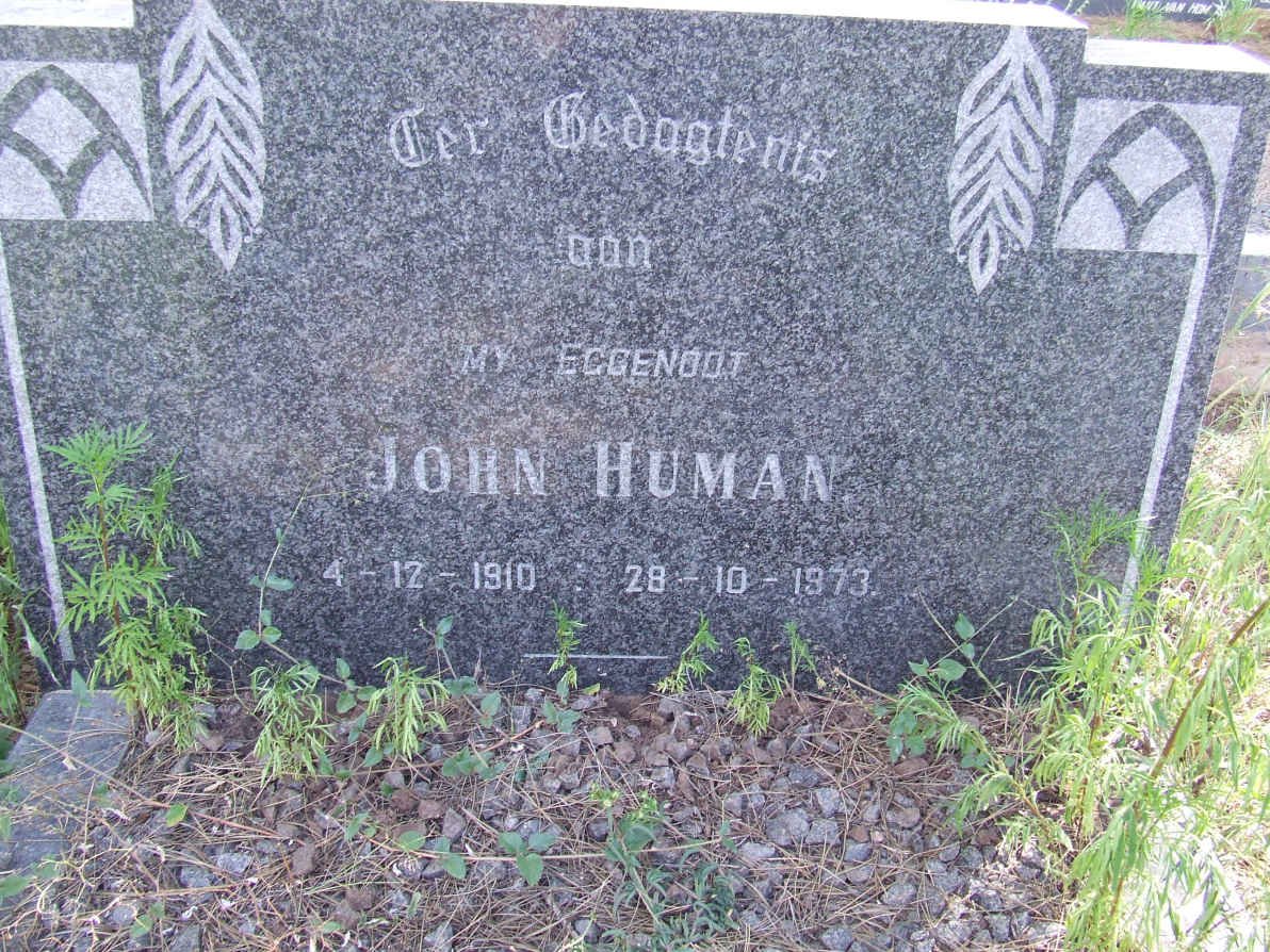 HUMAN John 1910-1973