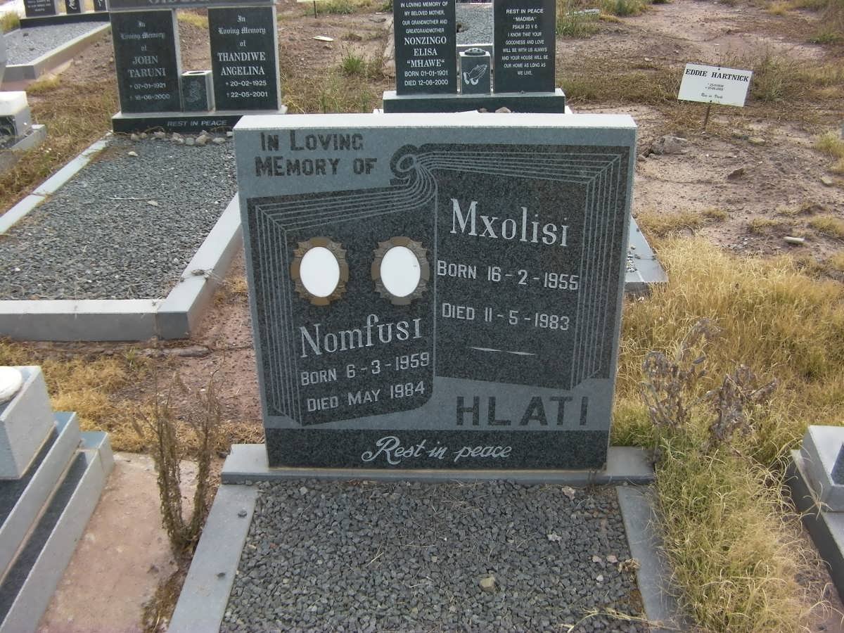 HLATI Mxolisi 1955-1983 &amp; Nomfusi 1959-1984