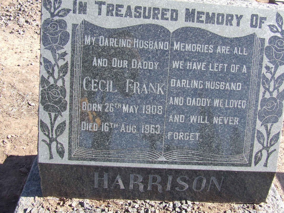 HARRISON Cecil Frank 1908-1963