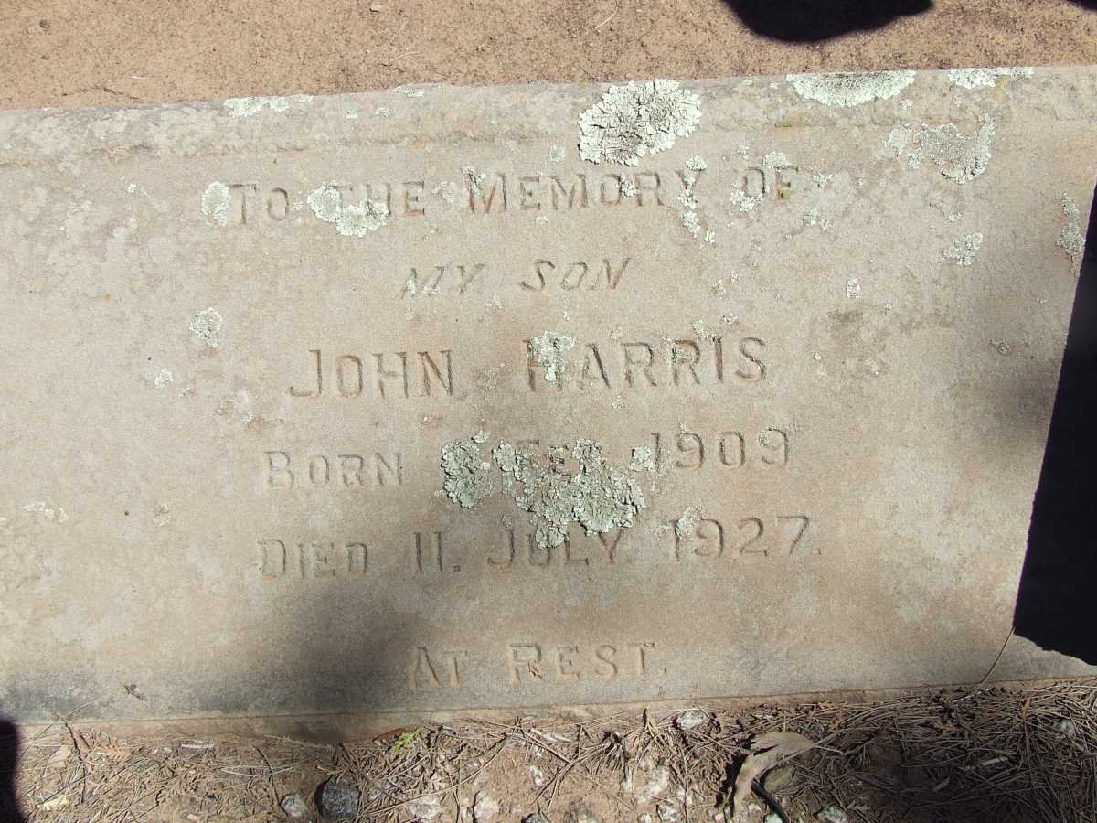 HARRIS John 1909-1927